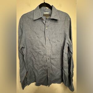 Banana Republic Blue Linen Shirt